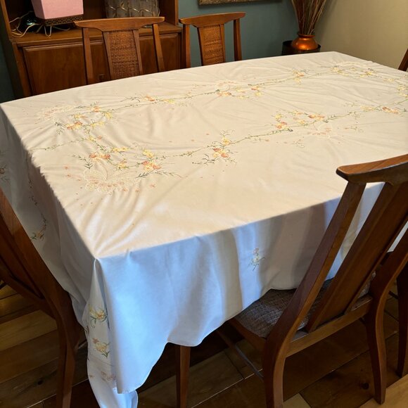 Hand Stitched Tablecloth - Picture 2 of 4